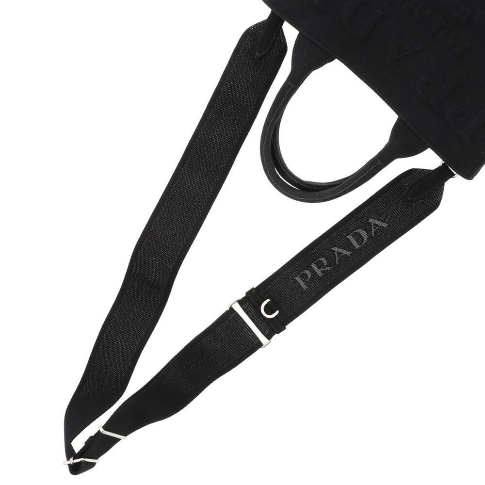 PRADA Canapa Shoulder Bag Messenger Black - Picture 6 of 6